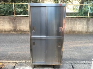 【営業所止】T190702C＠タニコー★SUS304食器棚 W900×D600×H1850★K9