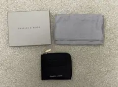 CHARLES&KEITH クラシックジッパーポーチ ブラック