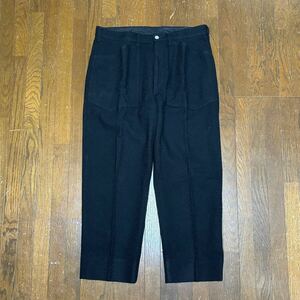 21AW TENDERLOIN MELTON TROUSERS PNT BLACK テンダー テンダーロイン メルトン パンツ トラウザー ウール ブラック L