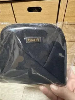 ASTALIFT ポーチ 黒 ポリエステル製