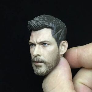 1/6スケール 男性フィギュアヘッド　ワイルド　ダンディー　カービングスカルプ　リアル彫刻アクションフィギュア