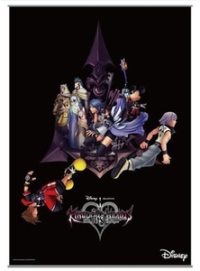 ディズニー キングダムハーツ ウォールスクロール タペストリー KINGDOM HEARTS II.8 スクウェアエニックス 未使用新品