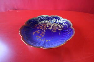 Limoges France Made by M REDON　リモージュ　プレート直径 23.5cm / 皿 金彩 金縁 箱付き 絵皿 フランス H106