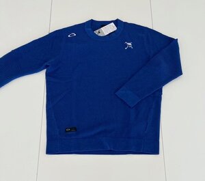 ＊オークリー　ＳＫＵＬＬ　ＳＵＲＦＡＣＥ　ＳＷＥＡＴＥＲ　ＣＲＥＷ　ＦＯＡ４０５７４４　(ＦＬＡＳＨ ＢＬＵＥ)　ＸＸＬ