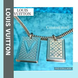 【美品】コリエプラークギャンブリング LOUIS VUITTON ルイヴィトン メンズネックレス 