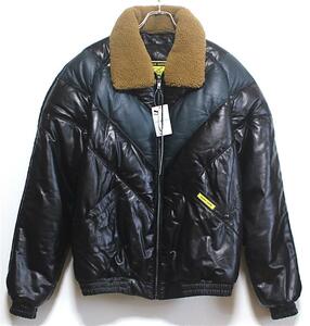 【新品】DOUBLE GOOSE × JOURNAL STANDARD V BOMMER JACKET（XL）ダブルグース ジャーナルスタンダード レザー ダウン ボンバー 90S