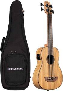 KALA UBASS-ZEB-FS カラ u-bass ウクレレベース Zebrawood ゼブラウッドボディ ケース付属 送料無料