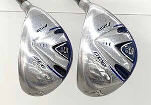 mizuno ミズノ ゴルフクラブ JPX800 3W,5W フェアウェイウッド 2本セット シャフト MH-100 ヘッドカバー付き 中古品