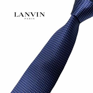 LANVIN ネクタイ やや細身 Lロゴマーク ランバン USED 中古 m1070