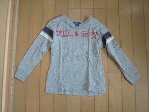 ラルフローレン★グレーの長袖Tシャツ★4歳110