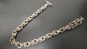 A&G LIMITED 限定 SKULL WALLET CHAIN ヴィンテージ スカル ウォレットチェーン Tバー シルバー925 エーアンドジー