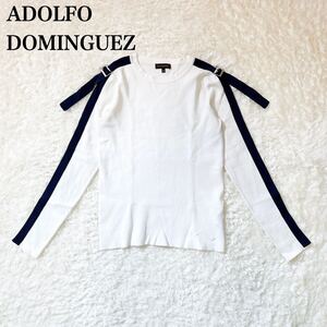 ADOLFO DOMINGUEZ アドルフォドミンゲス ニット XS バイカラー レディース C72409-66