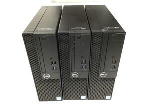 SR007-120【デスクトップPC3台まとめ】DELL/デル OPTIPLEX 3050 Intel corei5 7th Gen Inside パソコン/オプティプレックス/D11S002t