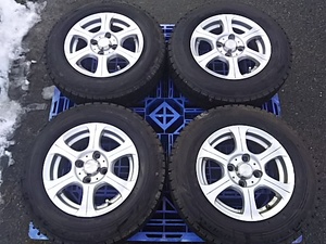 ☆即決！ ブリヂストン VRX 19年製 バリ溝 155/80R13 PCD100 社外 アルミホイール付き！ コンパクトカーに！☆