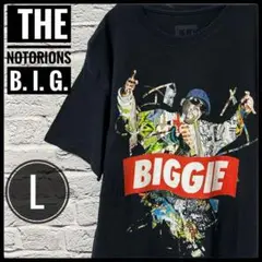 【 B. I. G. 】 ビギー Tシャツ 半袖 黒 ブラック ヒップホップ