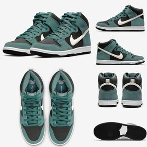 24SS SALE 国内正規品 NIKE SB DUNK HIGH HIGH GREEN SUEDE mineral slate DECON GORGE GREEN 26.5cm 送料無料 ダンク ハイ レザー canvas