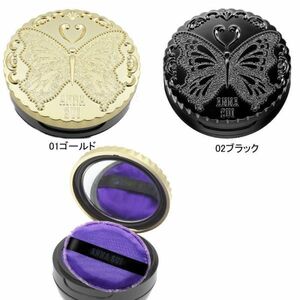 【CU】ANNA　SUI　アナ スイ ルース フェイス パウダーミニコンパクトのみ ミラー鏡　パフ付き01ゴールド　ana-looseface-compact【新品