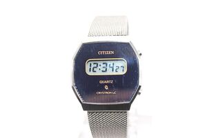 CITIZEN シチズン　 デジタル　CRYSTRON LC クォーツ　稼働中　美品