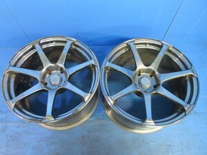 YOKOHAMA ヨコハマ AVS MODEL T7 17インチ 17x9J PCD114.3 +22 5H 2本　　2024.11.7.O.12-I1-1　24090924