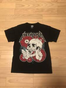 着用少な目.美品☆METALLICA×UNIQLO Tee メタリカコラボ M THE SHORTEST STRAW グラフィックプリントTシャツ Pushead パスヘッド /80s 90s