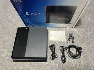 (中古）SONY プレイステーション4 PS4本体 500GB CUH-1000AB01 ジェット・ブラック 本体のみ 状態B ややキズあり (送料無料）