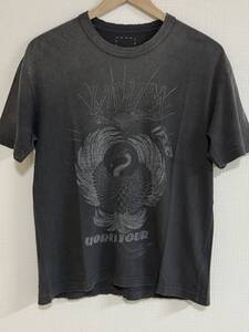 visvim JUMBO TEE S/S CRASH WORRLD TOUR Color BLACK Size 1