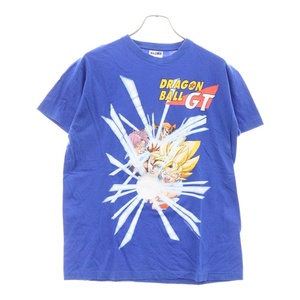 VINTAGE ヴィンテージ 00s DRAGON BALL GT T-SHIRT EURO BOOTLEG ドラゴンボールGT フロントフォトプリント 半袖Tシャツ ブルー