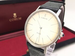 CORUM コルム クォーツ 箱付き 腕時計 動作未確認 現状渡し 中古【UC120084】▲