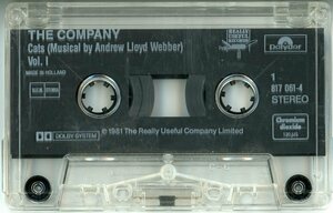 カセットテープ　ミュージカル　キャッツ　CATS Vol. 1 “THE COMPANY” #B97