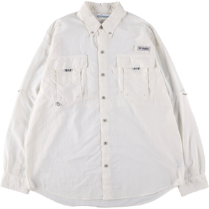 古着 コロンビア Columbia PFG ボタンダウン 長袖 フィッシングシャツ メンズM相当 /eaa471253