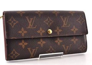 Louis Vuitton LV ルイヴィトン ポルトフォイユ サラ モノグラム 長財布 ロングウォレット レザー 革 ブラウン 茶色 総柄 正規品 6G1510302