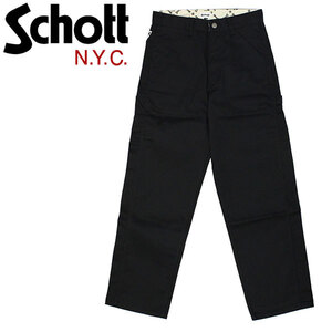 Schott (ショット) 3116038 TC PAINTER PANTS ペインター パンツ 09BLACK S