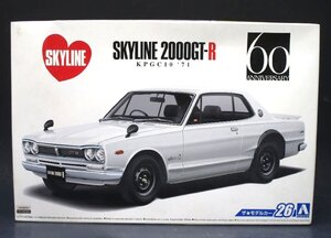 [ZEROnet]★アオシマ ニッサン SKYLINE スカイライン ザ・モデルカー 26 プラモデル KPGC10 HT2000GT-R 1/24 60ANNIVERSARY★R69-70