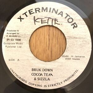 送料無料★レア OneDropコンビネーション!! BRUK DOWN/COCOA TEA&SIZZLA★