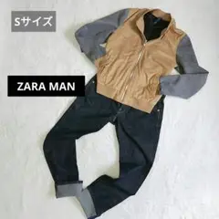 ZARA MAN ライトアウター U.S sサイズ ベージュ グレー 切り替え