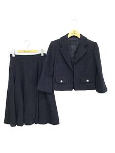 FOXEY フォクシーブティック セットアップ スカートスーツ 38 Jacket&Skirt Grace Tweed 37621 37623 ネイビー