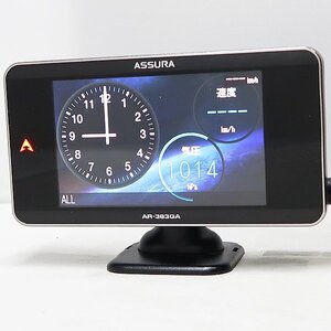 DKG★送料無料★ CELLSTAR セルスター ASSURA アシュラ GPS レーダー探知機 AR-383GA　台座 SDカード 付き