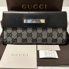 超良品‼️ グッチ　GUCCI 財布　二つ折り　長財布　GGキャンバス