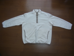 UNIQLO ユニクロ フリース プルオーバー サイズ XL オフホワイト系 USED