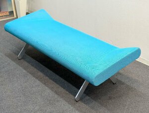 ■Cassina ixc/カッシーナixc■BOOMERANG Bench ブーメランベンチ　ブルー系★埼玉発送★