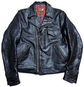 TOYS McCOY TMJ1630 30s LEATHER JACKET MICHIGAN WIND トイズマッコイ ホースハイド レザージャケット ミシガンウィンド ライダース 38