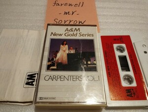 カーペンターズ CARPENTERS A&Mゴールド・シリーズ Vol.1 国内盤カセットテープ ジャケット外側なし PCTY-10014 カレン・カーペンター