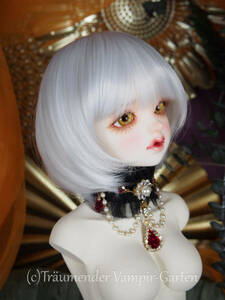 【TVG-147】祈 / - Platinum White - / 新品 ドール ウィッグ 8-9inch / MDD DD 小顔SD 等