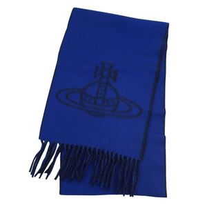 マフラー ヴィヴィアンウエストウッド 約25×185ｃｍ 24-81030006-W00ZH-K405/ROYAL BLUE/7377/送料無料