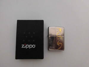 【BG632】　　中古品 　Zippo ジッポ 　オイルライター 　龍　ドラゴン　2006年3月製造　　共箱