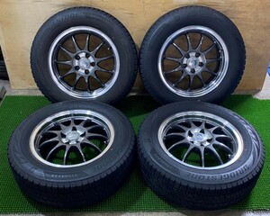 【ENKEI IB-CONCEPT EP-01】195/65R15 BRIDGESTONE【1本2017年 3本2018年】15X6J ET40 5H/100 4本セット！