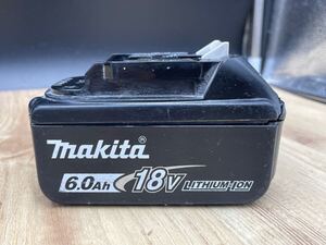 ３【ジャンク・バッテリーのみ】マキタ　makita　バッテリー　１８Ｖ　ＢＬ１８６０Ｂ