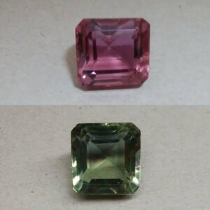 [17.63 ct] 合成アレキサンドライト エメラルドカット ルース 宝石 ジュエリー