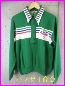 0321b10◆80s 90sヴィンテージ◆MUNSINGWEAR マンシング 襟付きポロ ウールニットセーター M/ポロシャツ/ゴルフジャケット/パンツ/ブルゾン