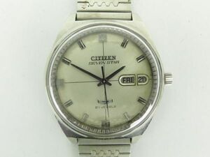 シチズン CITIZEN セブンスター　腕時計　自動巻き　AP552903-Y　シルバー文字盤　お洒落な　シルバーカラー　J04